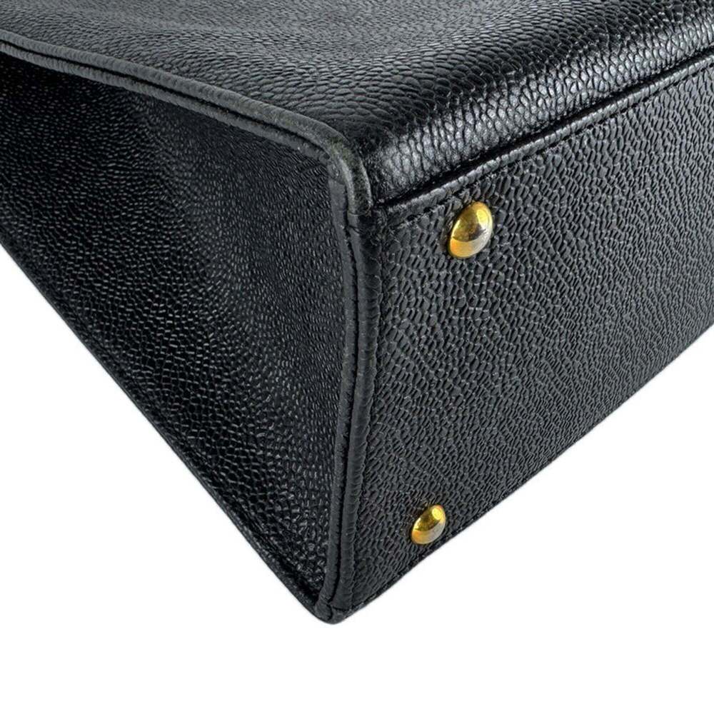 CHANEL Black Caviar Leather Shoulder Bag - Picture 10 of 15